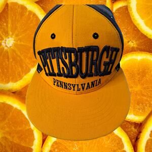 Rost Pittsburgh Black and Yellow Snapback Adjustable‎ Baseball Hat Cap